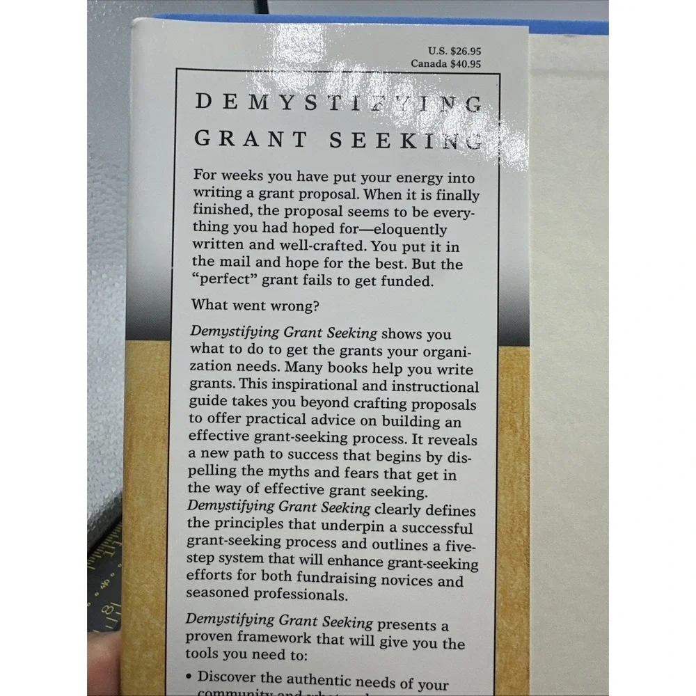 Demystifying Grant Seeking: What You Really Need to Do to Get Grants - HCDJ 2001